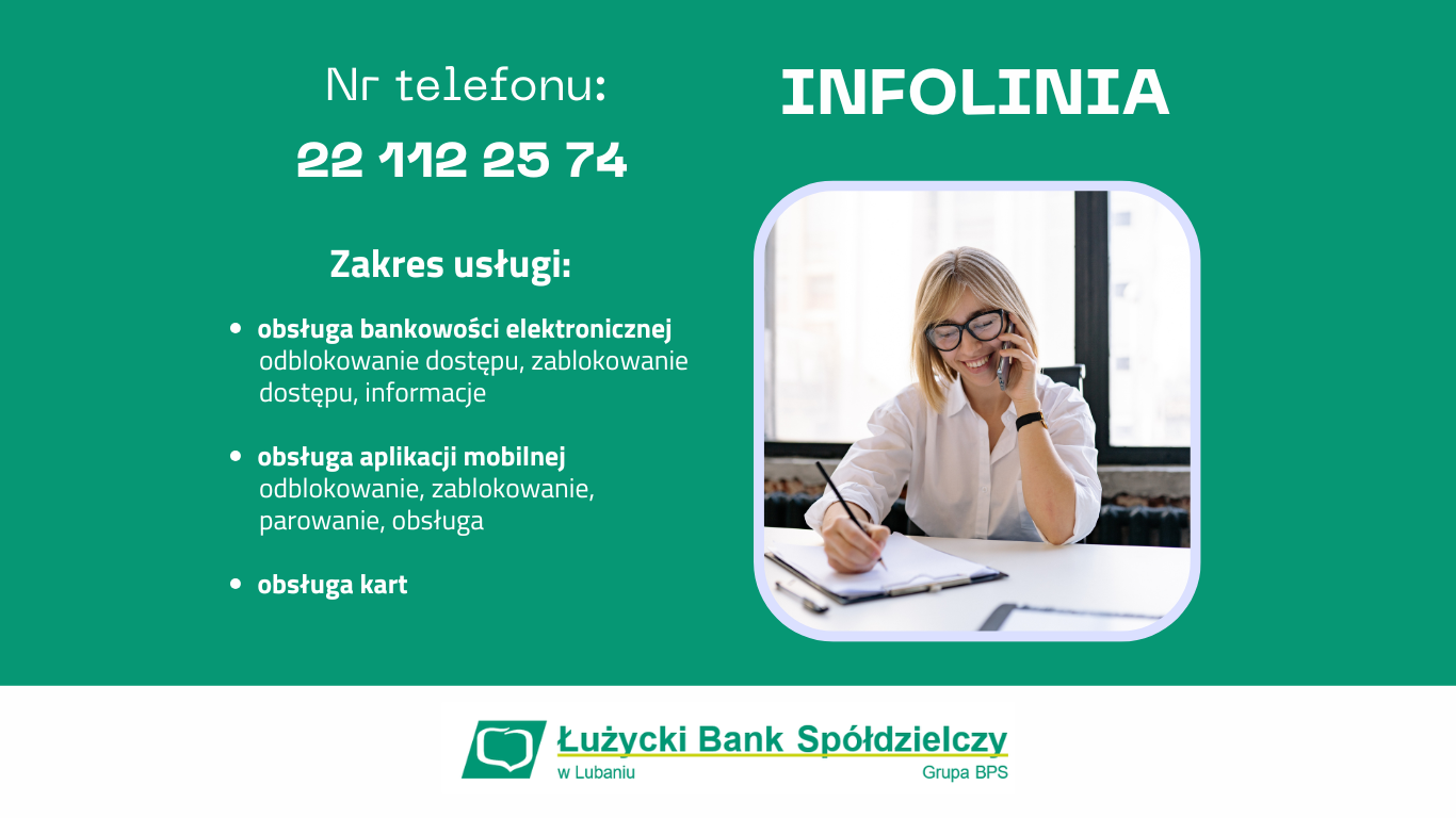 Infolinia ŁBS w Lubaniu